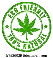 Cannabis eco friendly stamp Cannabis eco friendly stamp