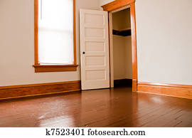 Leerer, kellergeschoß, zimmer, mit, wandschrank Bild | k22624074