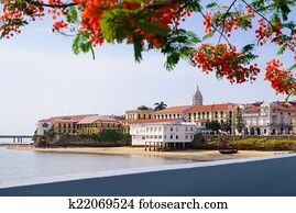 Panama City view old casco viejo antiguo