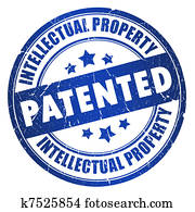 Patented intellectual property stamp Patented intellectual property stamp