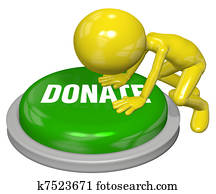 Person gives website DONATE button push Person gives website DONATE button push