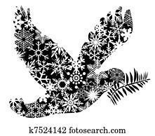 חג המולד, שלום, יונה, צללית