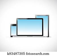 Electronics inside a pocket. illustration design Electronics inside a pocket. illustration design