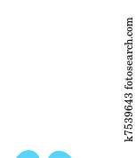 Family & community sign or icon isolated on white