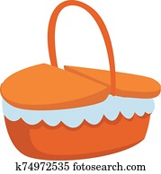 Picnic Basket Clip Art | Our Top 1000+ Picnic Basket Vectors | Fotosearch