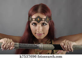 primitive spear girl