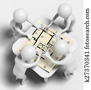 gekke, karakters, praatje, op, wisselbrief