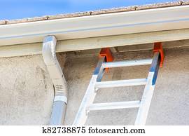 House with New Seamless Aluminum Rain Gutters House with New Seamless Aluminum Rain Gutters