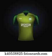 Download Realistic vector football uniform. Branding mockup. Soccer ...