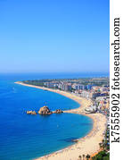 Blanes beach (Costa Brava, Spain)