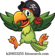 boldog, kalóz, papagáj