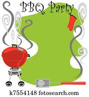 Cute BBQ Party Invitation Cute BBQ Party Invitation