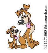 Dog Dad And Son Dog Dad And Son