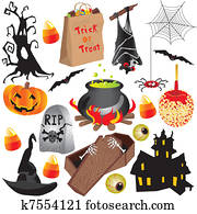 Halloween clip art party elements Halloween clip art party elements