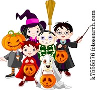 halloween, trick behandlung, childr halloween, trick behandlung, childr