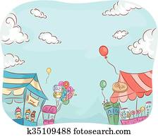kirmes, kaufmannsladen, güter kirmes, kaufmannsladen, güter
