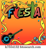 mexikanisch, fest, party, einladung mexikanisch, fest, party, einladung