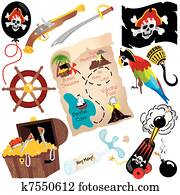Pirate Birthday Party Clip art Pirate Birthday Party Clip art
