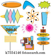 Retro Advertising Signs and symbols Retro Advertising Signs and symbols