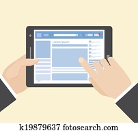 social network on tablet social network on tablet