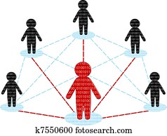 vernetzung, communication., mitarbeitergruppe, concept., vektor, abbildung vernetzung, communication., mitarbeitergruppe, concept., vektor, abbildung