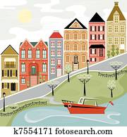 שונה, רחוב של כפר