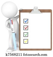 3D little human character holding a Clipboard and Pen 3D little human character holding a Clipboard and Pen