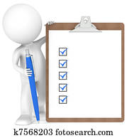 3D little human character holding a Clipboard and Pen 3D little human character holding a Clipboard and Pen
