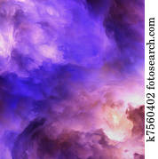 Abstract Genesis Clouds Painting Abstract Genesis Clouds Painting