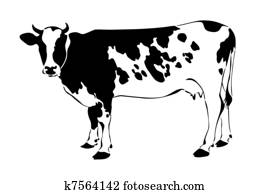 Cow silhouette Cow silhouette