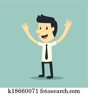 Happy businessman
