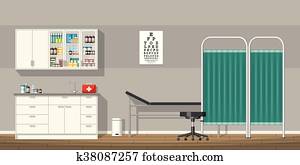 Illustration of a doctor office