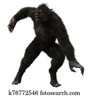 lycan, אדם זאב, הפרד, בלבן, רקע, 3d, דוגמה