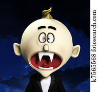 Shocked Cartoon Vampire Shocked Cartoon Vampire