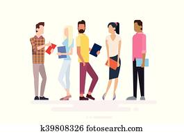 Student Group People Holding Books Education Student Group People Holding Books Education