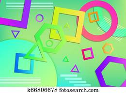 3d geometric shape background