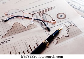 economia, e, financeiro, fundo