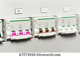 electrical fuseboxes and power lines switchers