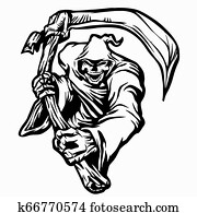 Grim Reaper ghost apparition black and white Grim Reaper ghost apparition black and white