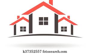 Real Estate houses logo.