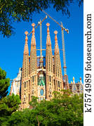 Sagrada Familia church in Barcelona Sagrada Familia church in Barcelona