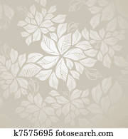 Feuille ardoise Papier Peint-Argent