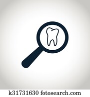 Tooth examination sign