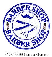 Barber shop stamp Barber shop stamp