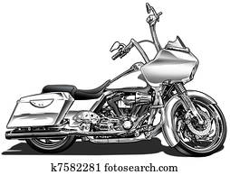 Custom Bagger Motorcycle Custom Bagger Motorcycle