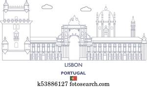 lisboa, horizonte cidade, portugal lisboa, horizonte cidade, portugal