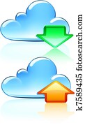 wolke, hosting, heiligenbilder wolke, hosting, heiligenbilder