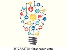 דיגיטלי, המצאה, ל, iot, אינטרנט