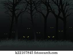 恐い 目 フレーム クリップアート 切り張り イラスト 絵画 集 K Fotosearch