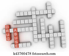 3d, abuso droga, palavra, nuvem, conceito